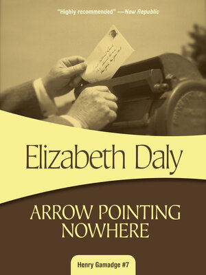 cover image of Arrow Pointing Nowhere